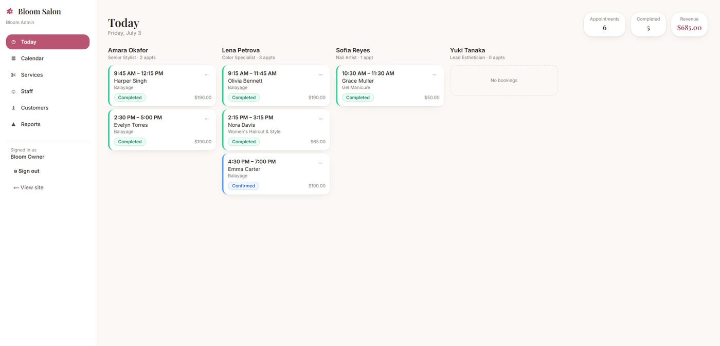 Bloom Salon Booking screenshot 3