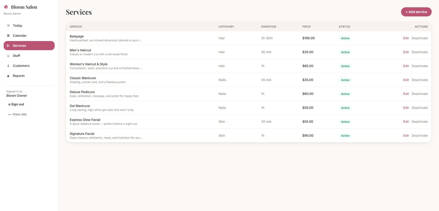 Bloom Salon Booking screenshot 5