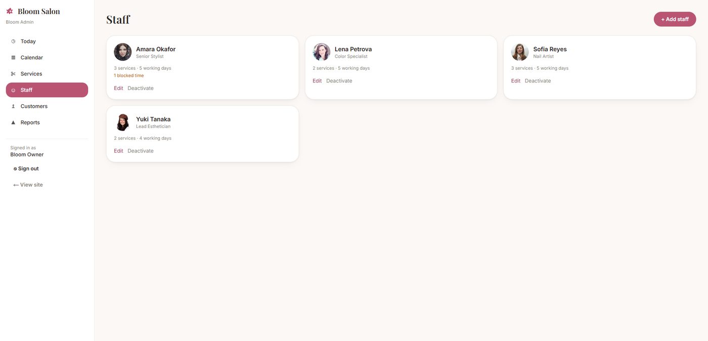 Bloom Salon Booking screenshot 6
